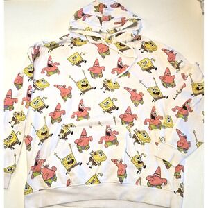 Spongebob Patrick Cartoon‎ Hoodie Sweatshirt Nickelodean Men's Size XL
